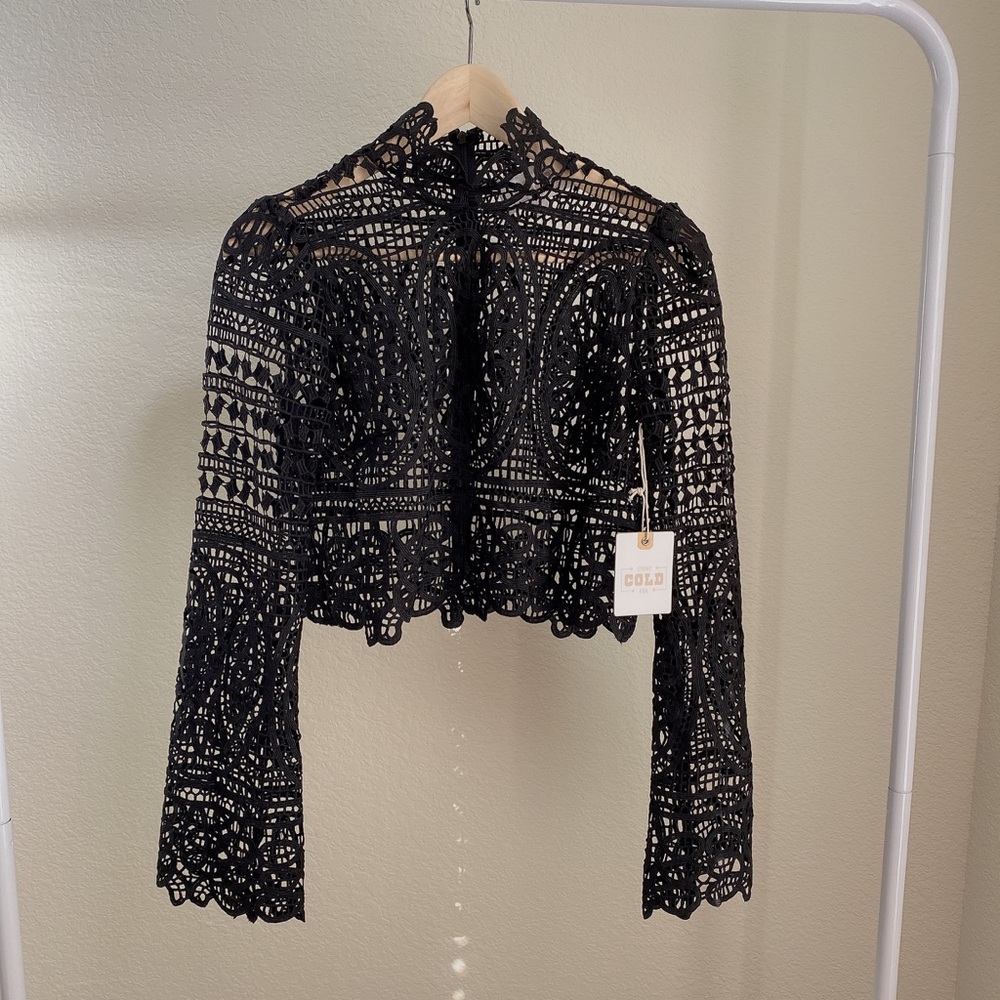 Stone cold fox crochet lace top